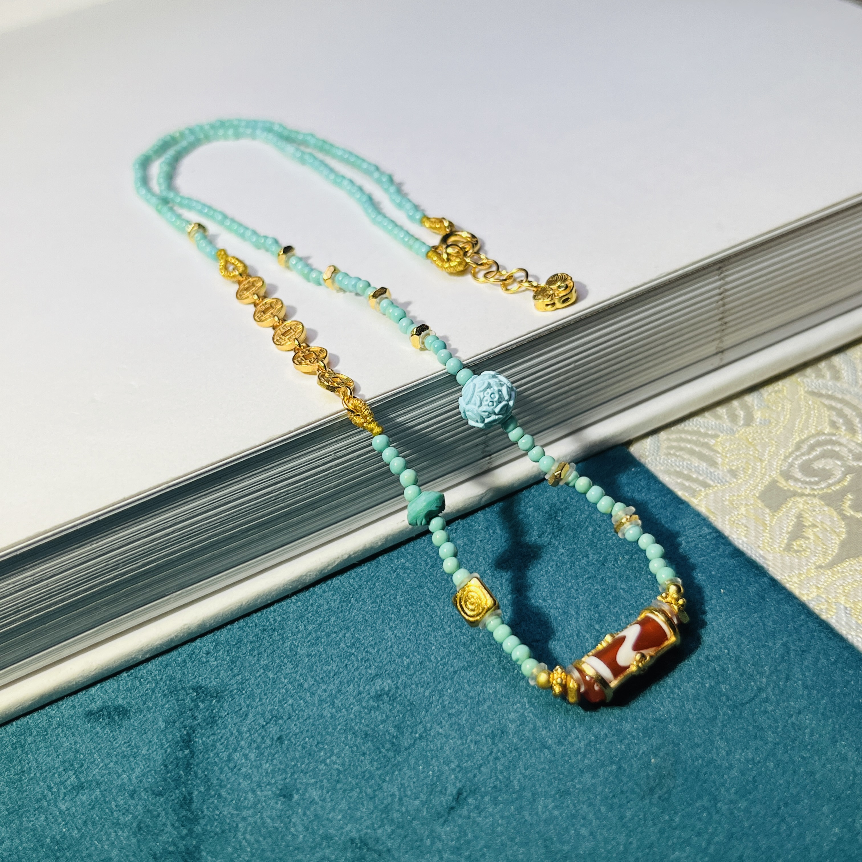 925银银制品 【桦雅】925银多宝项链-多样性发一-Y709-自发