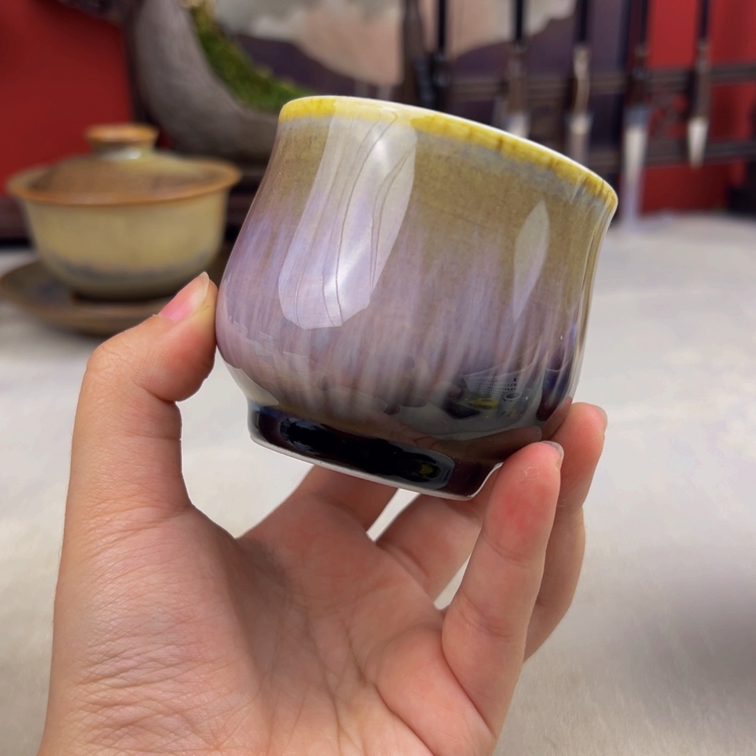 杯纯手工柴烧主人杯