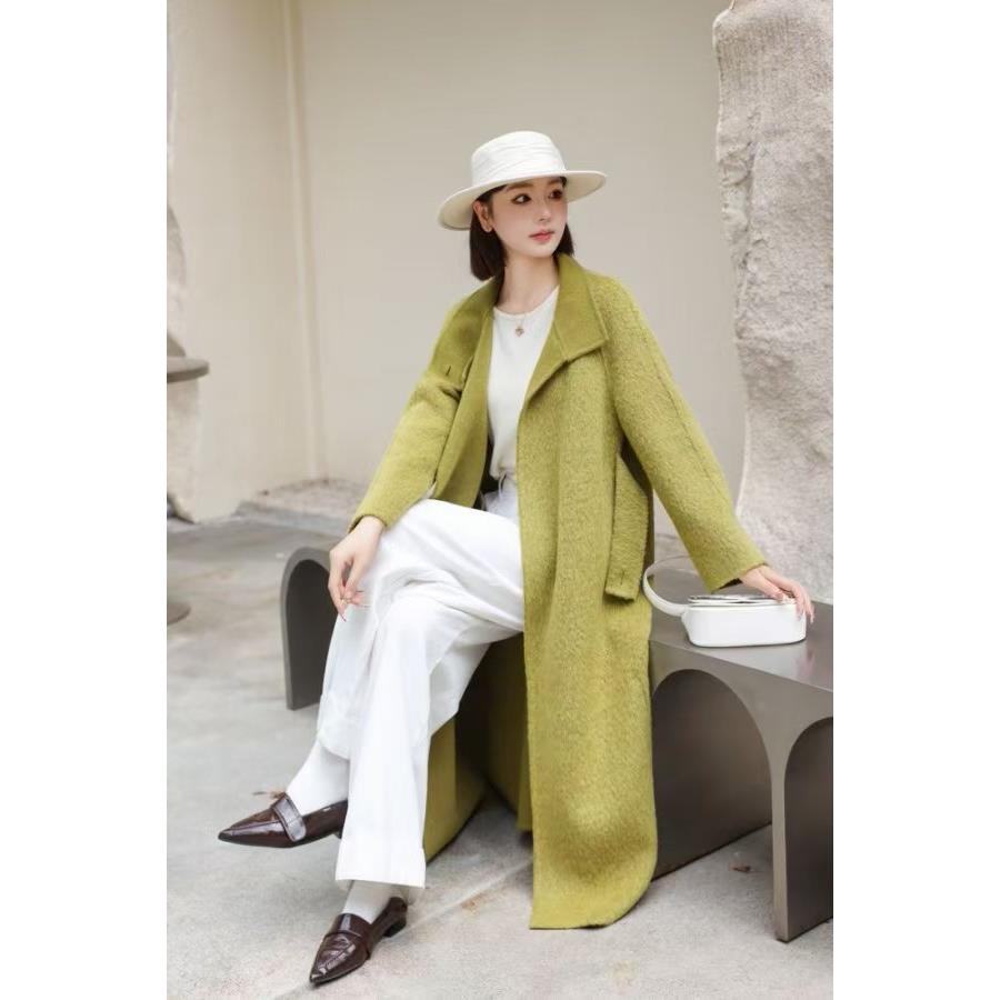 【YANGSHANG】  韩版立领长款秋冬毛呢外套  GM1013
