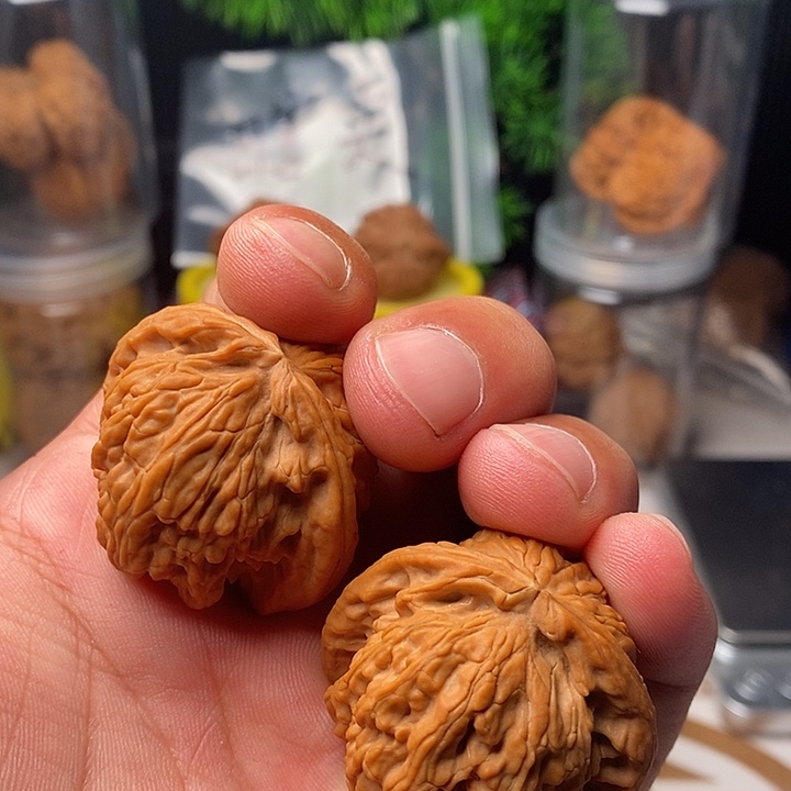 吊坠文玩核桃白狮子