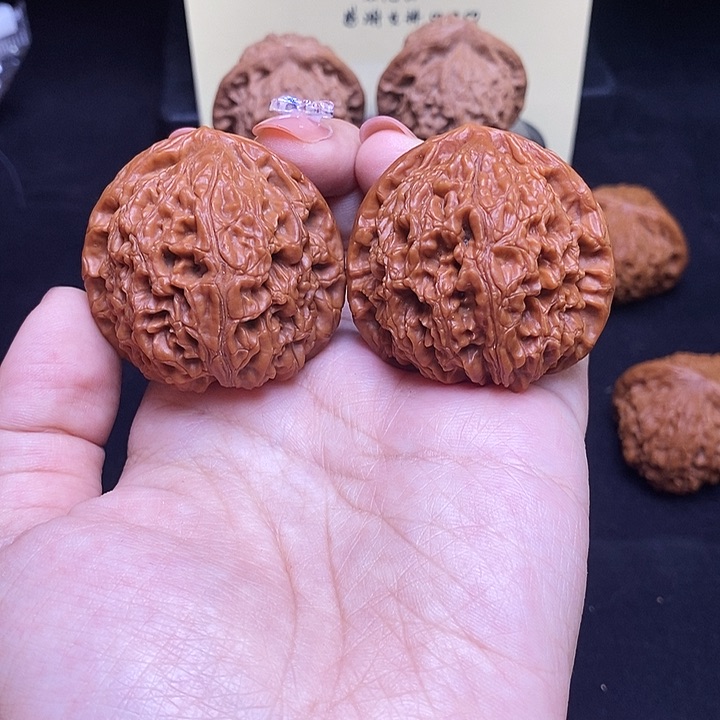 核桃把件42水龙纹纹路好看136