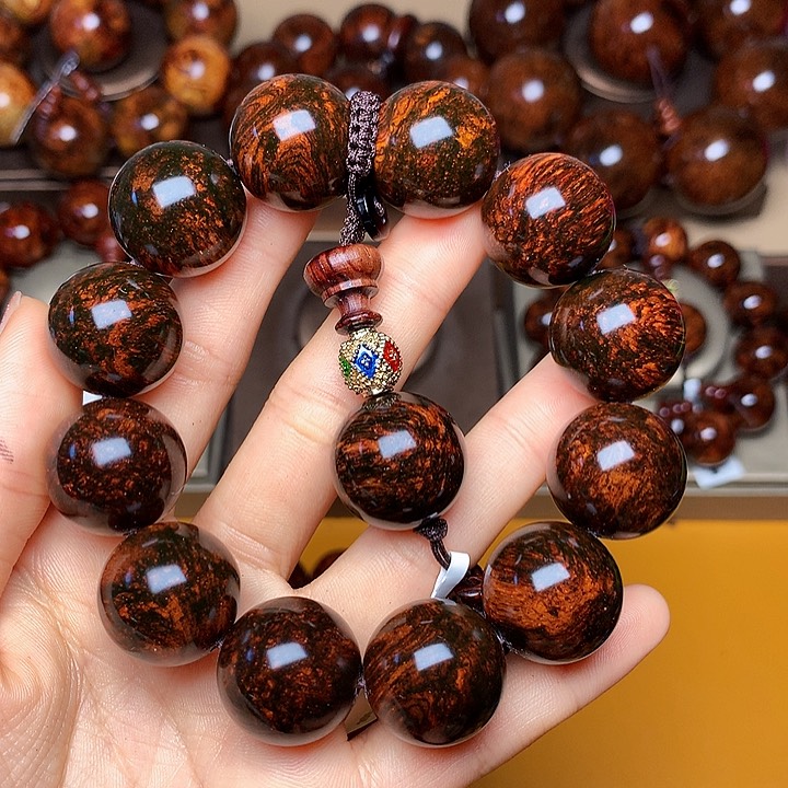 花梨木类手串/手链黄花梨风化料土埋料2.0