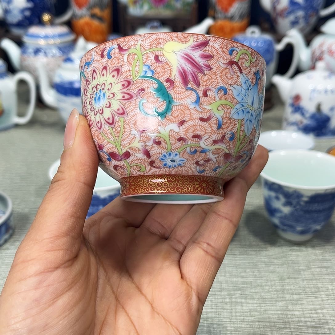 盖碗景德镇哈哈我的天啊好可爱