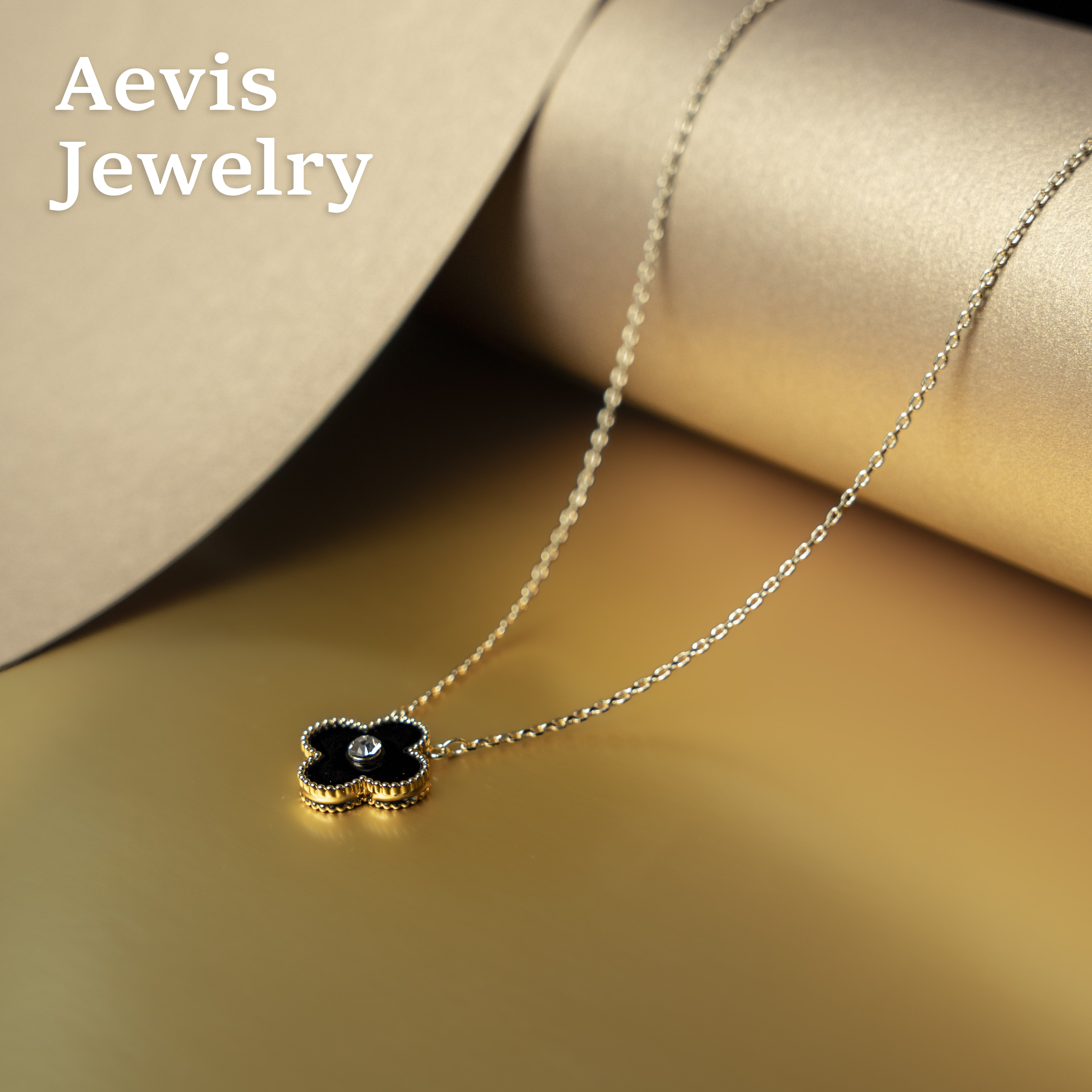 铜合金项链 Aevis Jewelry日韩气质经典四叶草项链-8177