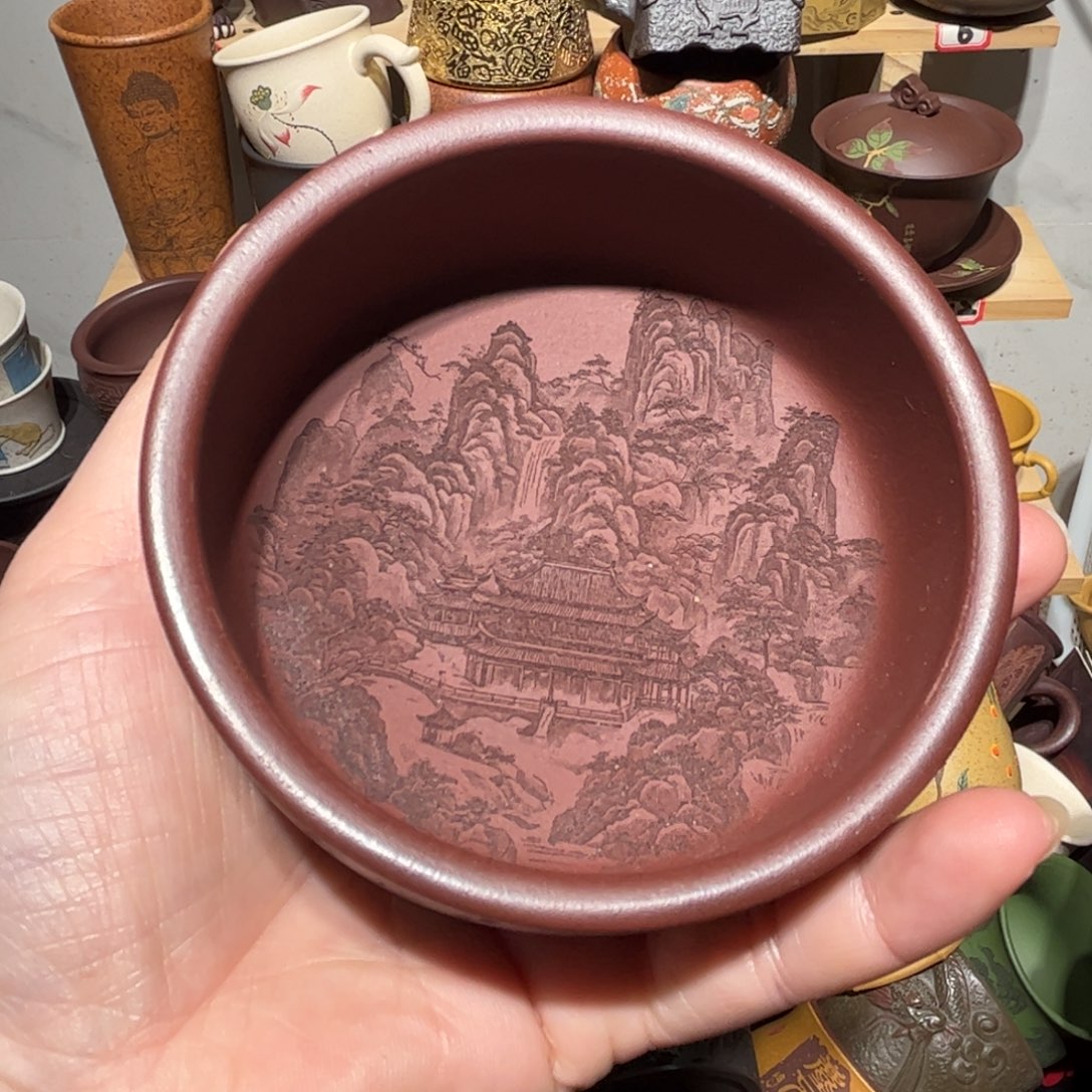 紫砂茶杯宜兴紫砂主人杯