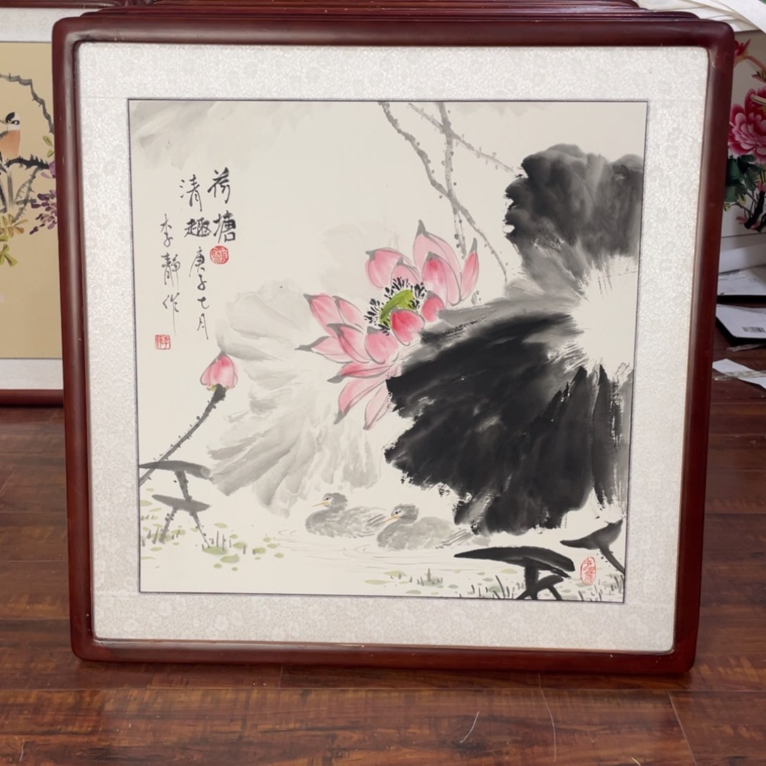 国画带框尺寸63*63厘米