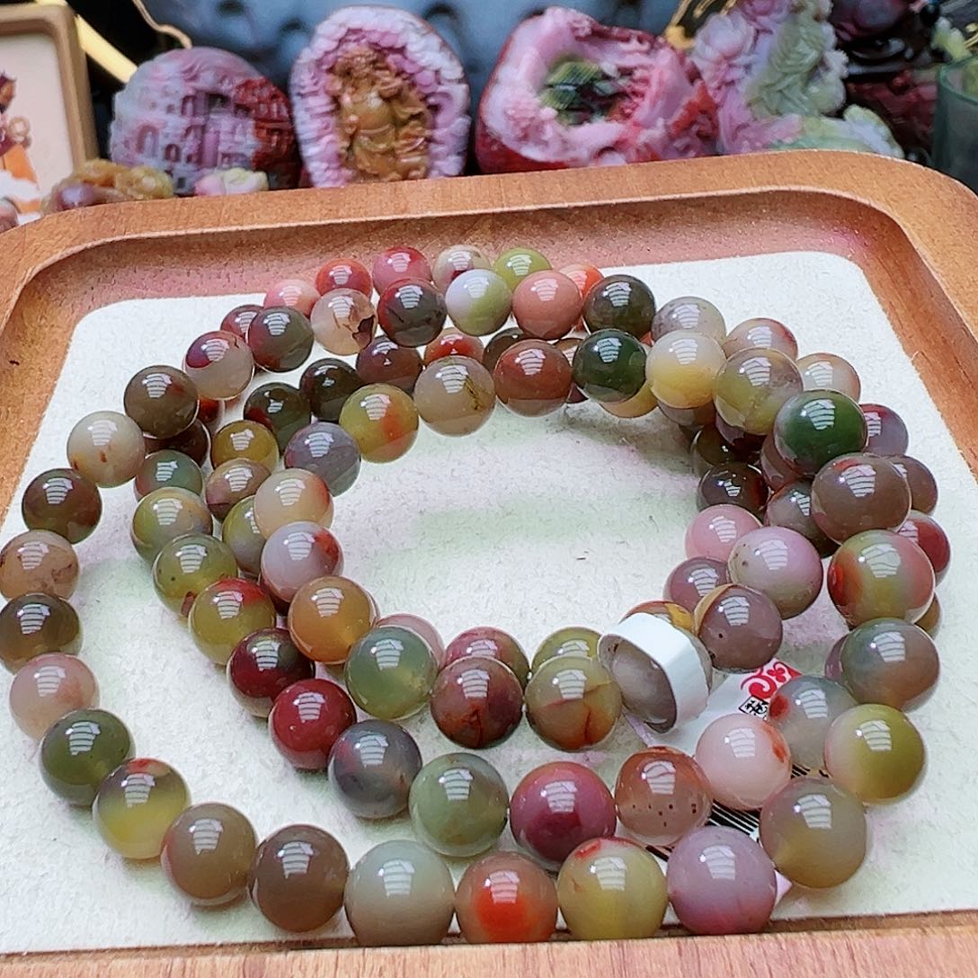 石英质玉盐源玛瑙定制未镶嵌倚**雨