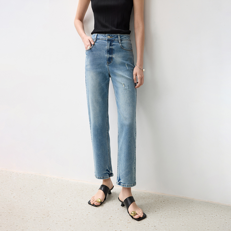 【商场同款】LILY2024秋新款女装牛仔裤124330GJ619