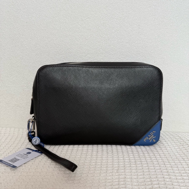 95新 Prada/普拉达 5027/男士时尚百搭全皮手拿包