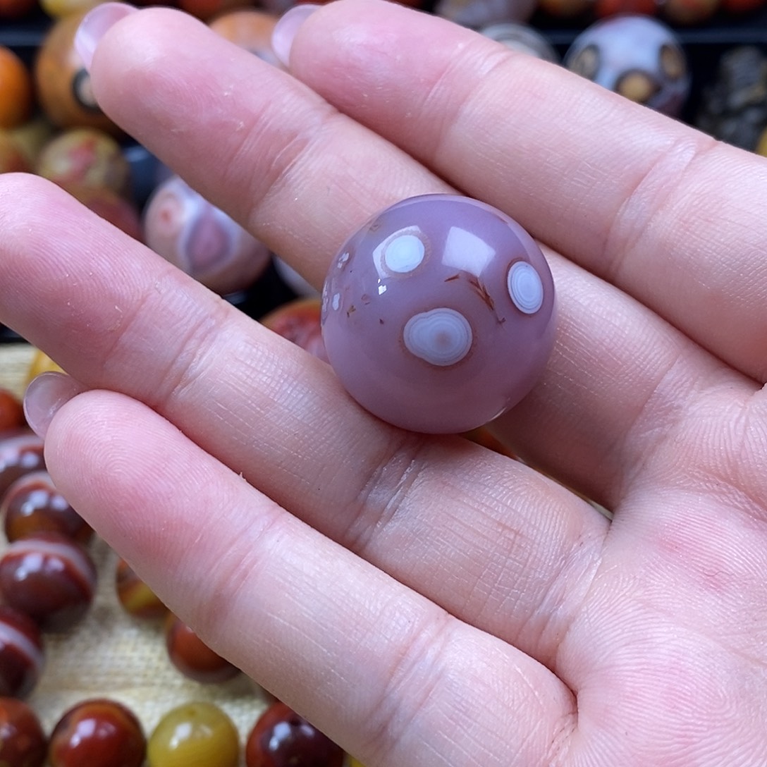 欲***我玛瑙/玉髓未镶嵌单珠