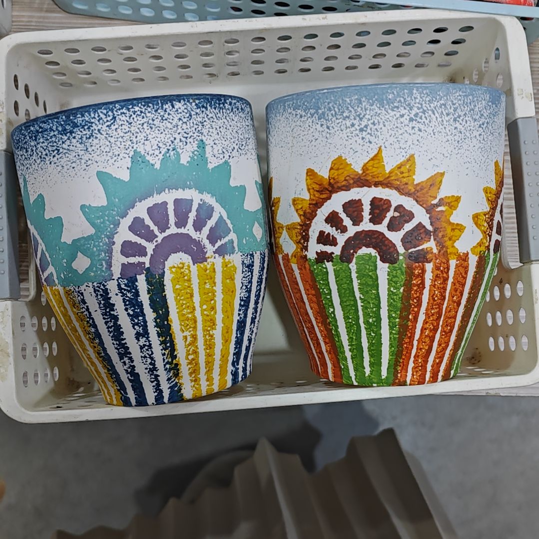 红陶吸水透气的白陶花盆凑满12发货