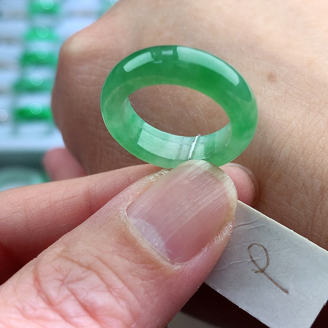 未镶嵌戒指翡翠9号