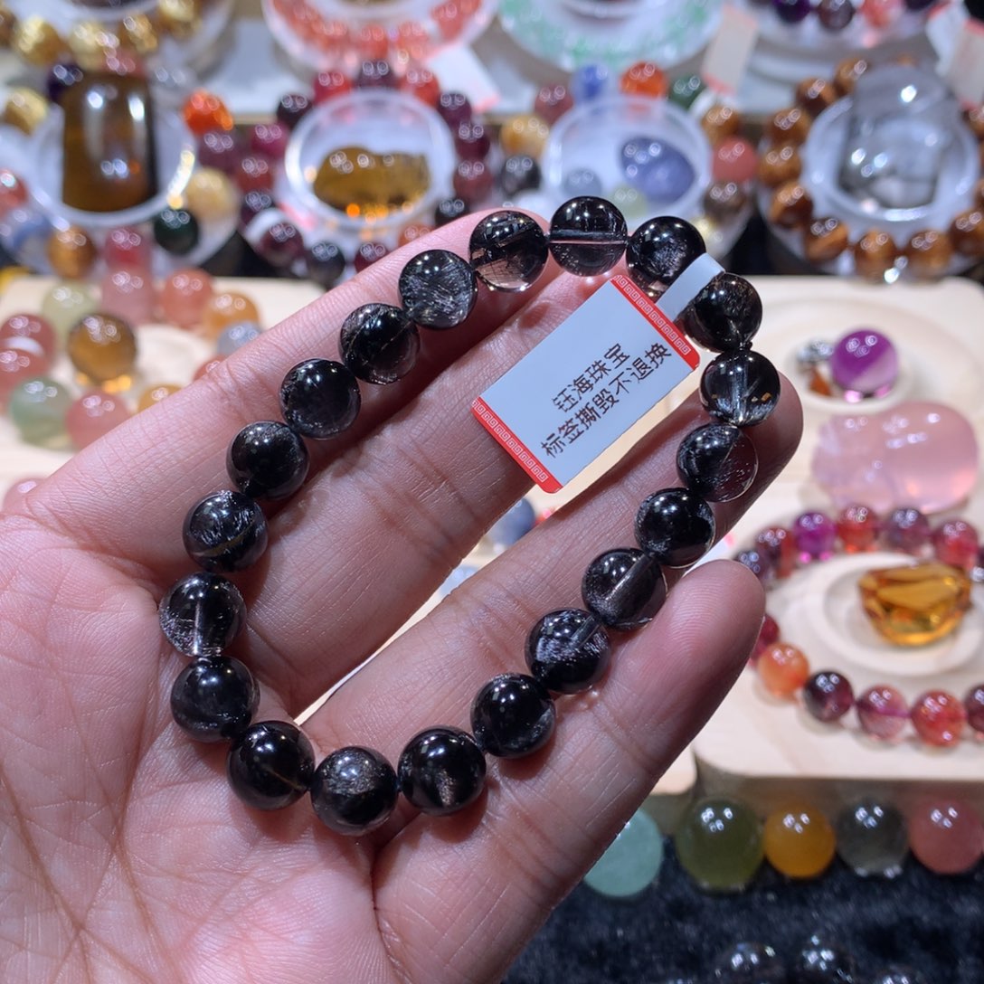 手链水晶未镶嵌黑银泰手链9.5