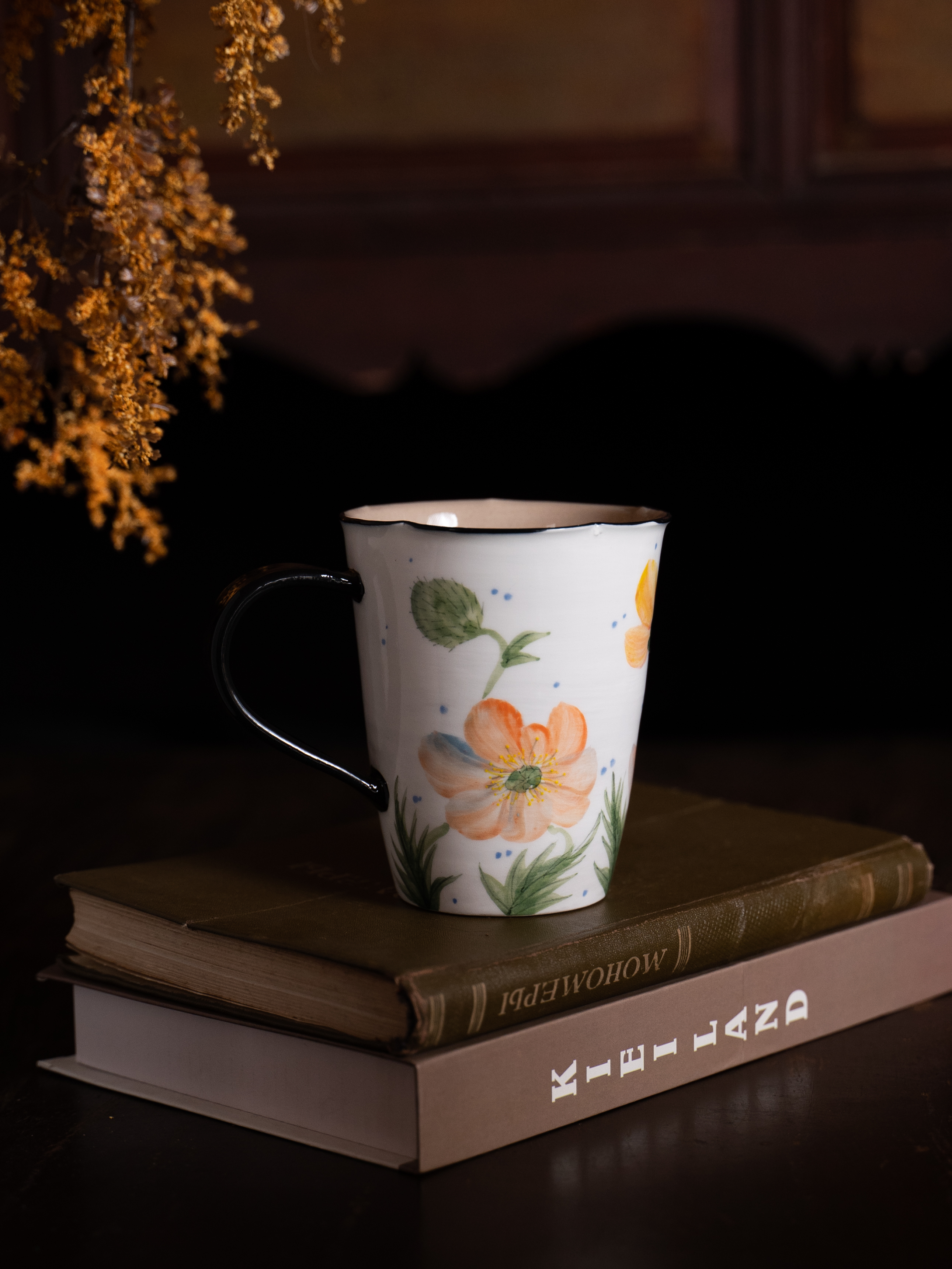 benny | 希色虞美人花口马克杯