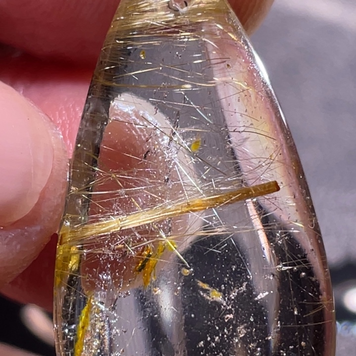 晴***天颈饰发晶未镶嵌钛