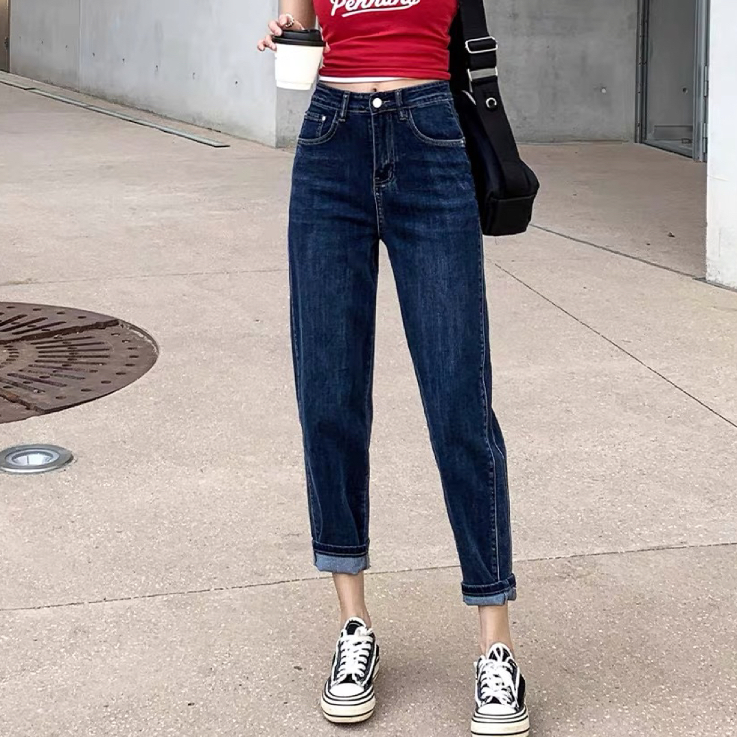 （有瑕疵慎拍，没有运费险）加绒加厚弹力哈伦老爹裤牛仔裤