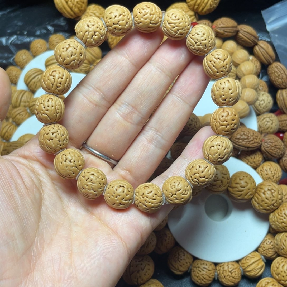 桃木桃核手串13+野生