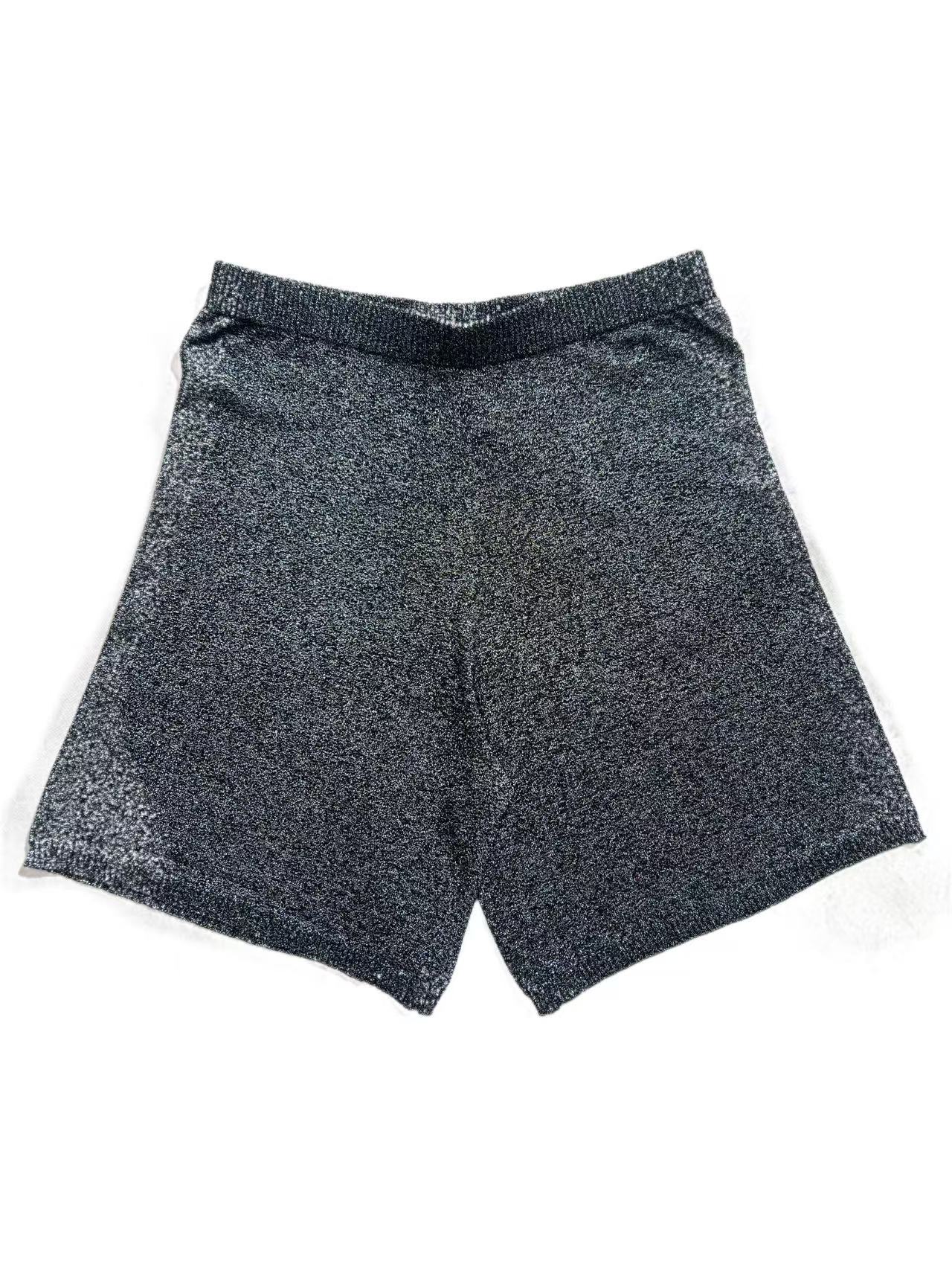 ZHENTISIMAN 轻奢高定 意大利 闪闪纱 气质百搭短裤KA5017