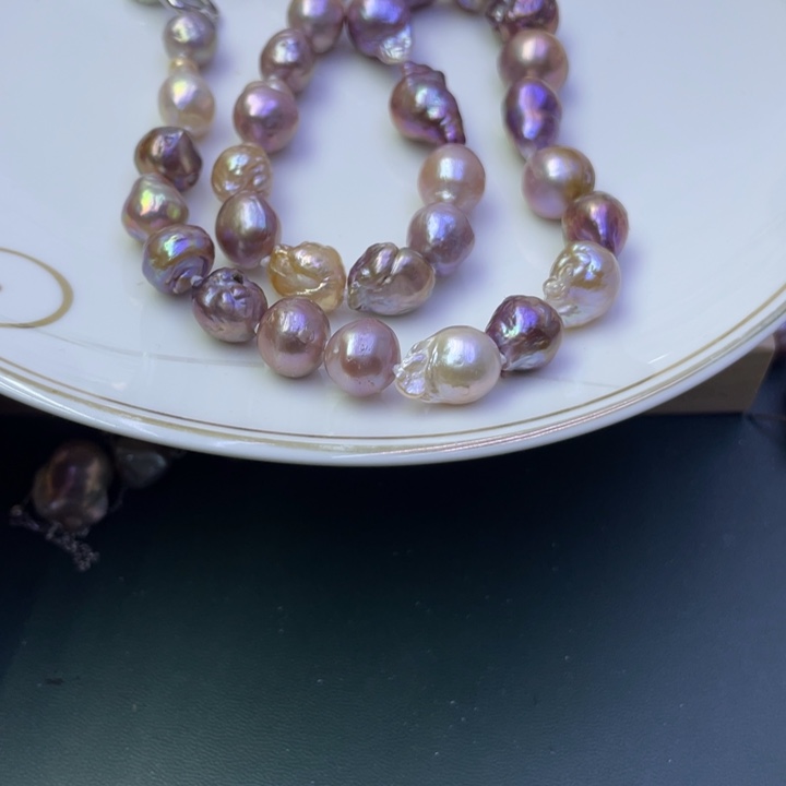 淡水珍珠项链合金