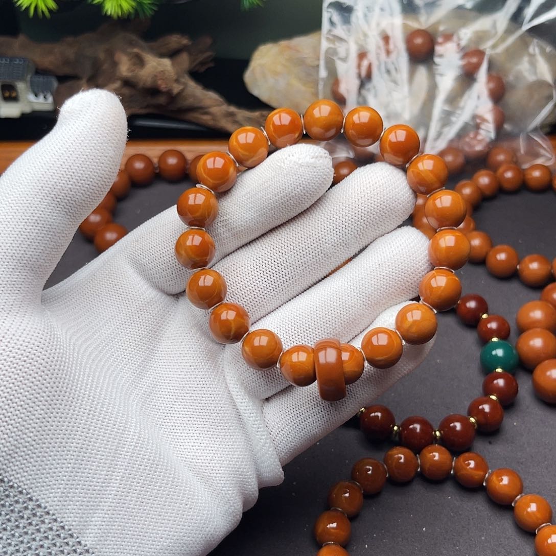 橄榄核手串/手链不***愿11MM精卡原生一代小红铁