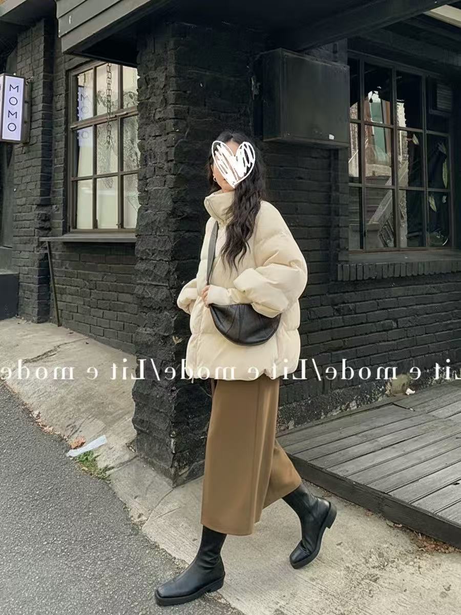 米满满-MEENI（#1725）秋冬立领时尚百搭外套ST