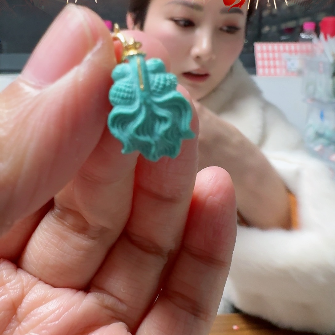 绿松石珠宝奇石未镶嵌晨**听