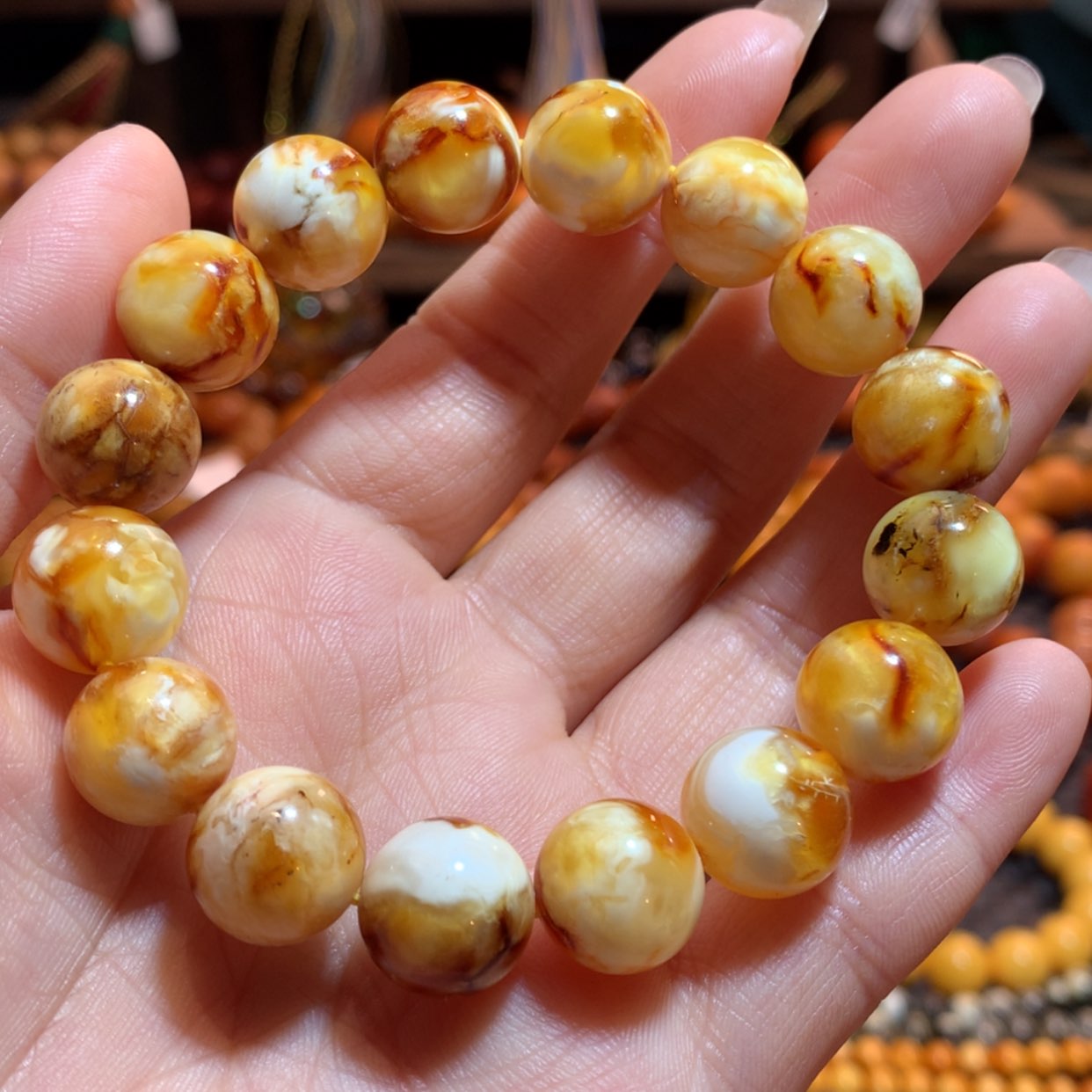 【闪购商品】手串蜜蜡未镶嵌蜜蜡手串