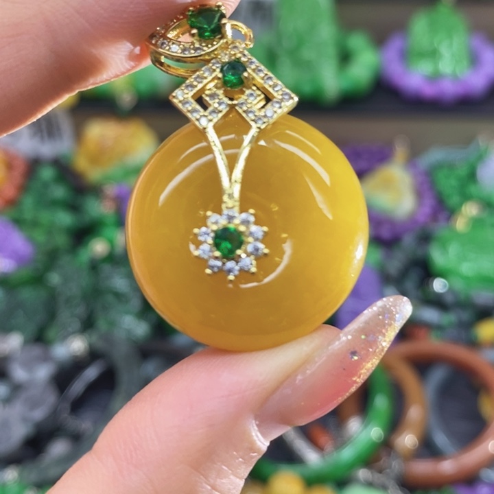 翡翠未镶嵌颈饰项链8