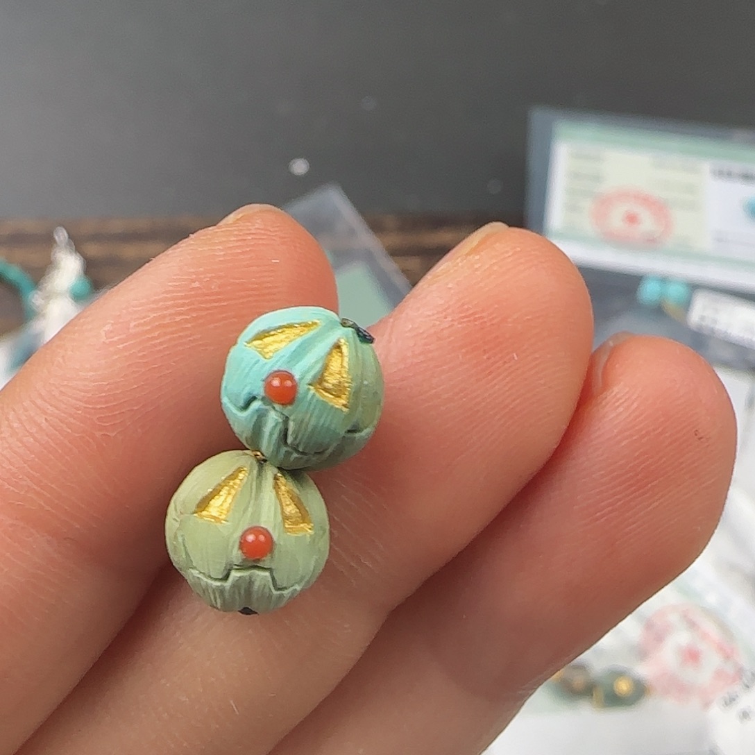 绿松石珠宝半成品未镶嵌