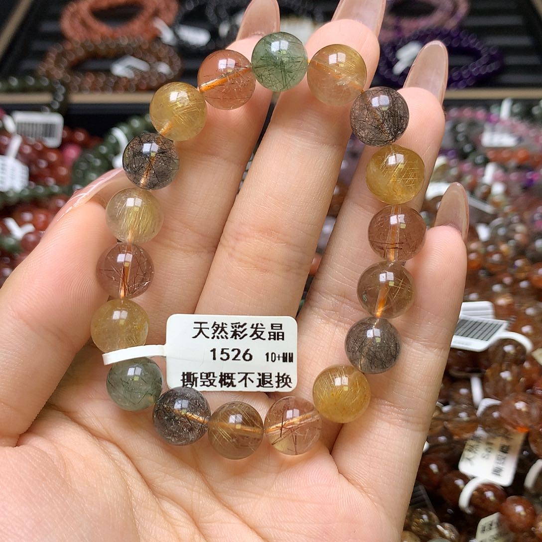 水晶手链未镶嵌，