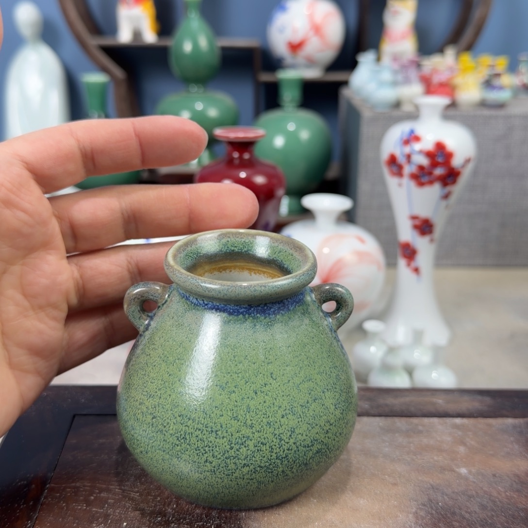 陶瓷手工小花器摆件