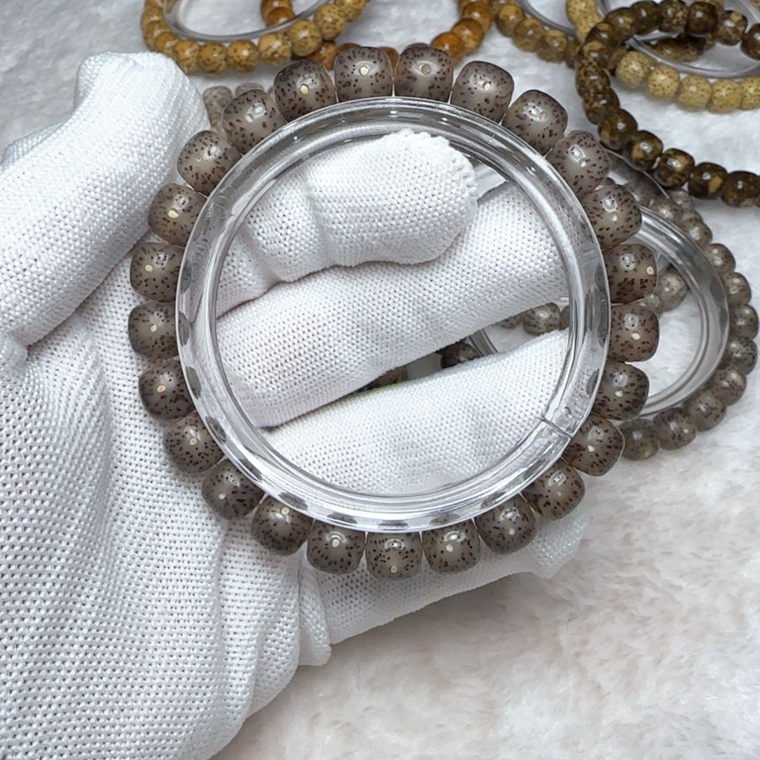 手串星月菩提6号黑冰糖9左右