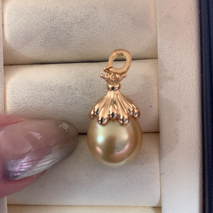 颈饰银S925镶嵌海水珍珠