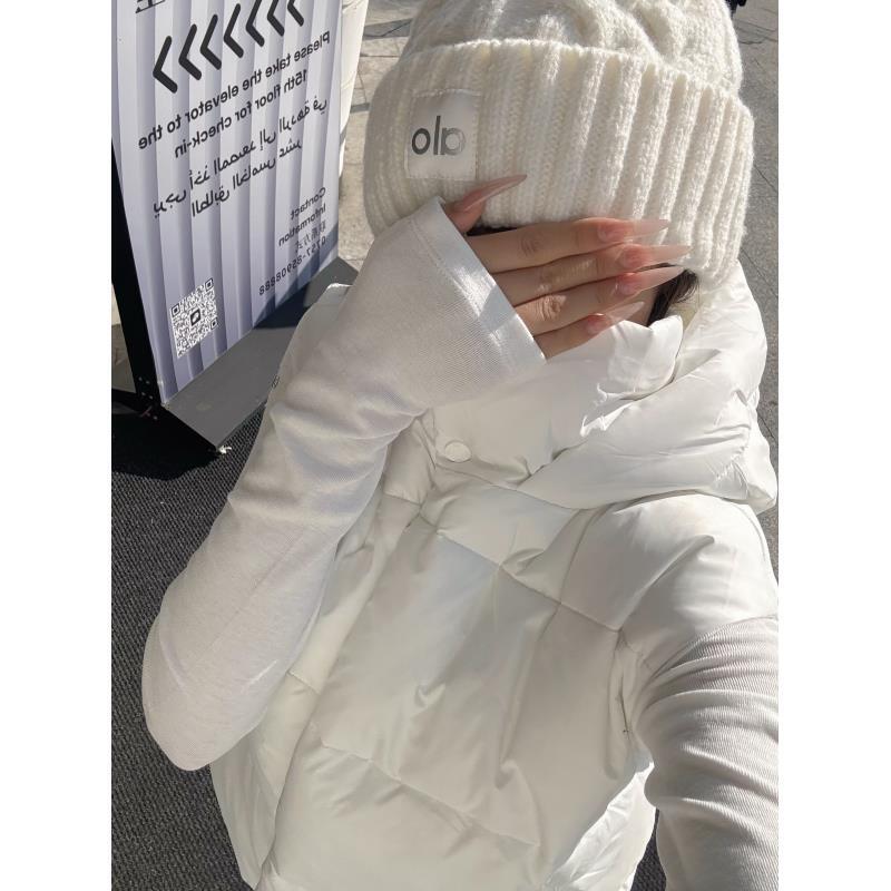 ALO.JDF泡芙puffer vest四格纳米石墨烯发热棉硅胶背标连帽马甲