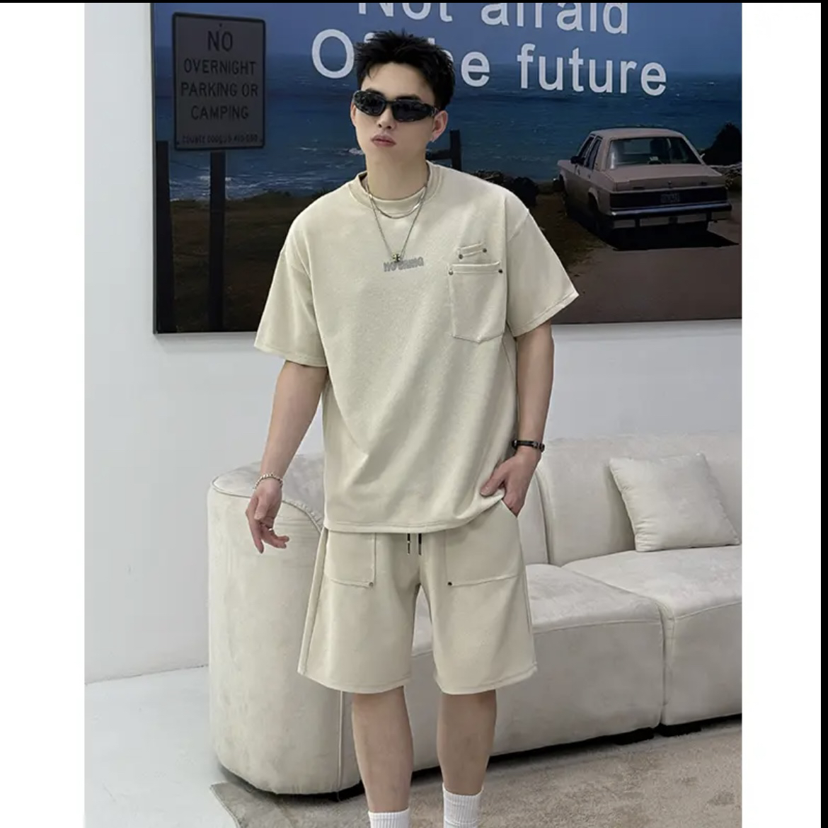 3002新款时尚舒适男士休闲套装