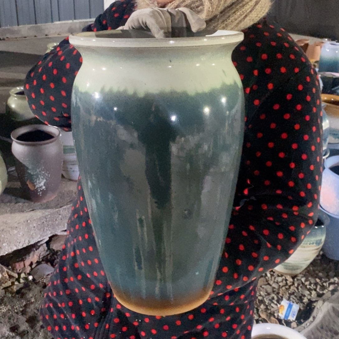 红陶口22高38瑕疵～