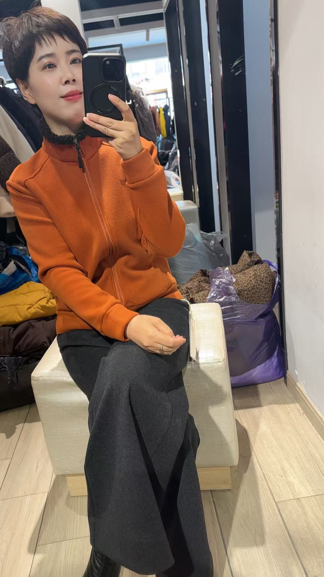 9276德绒复合奥粒绒外套