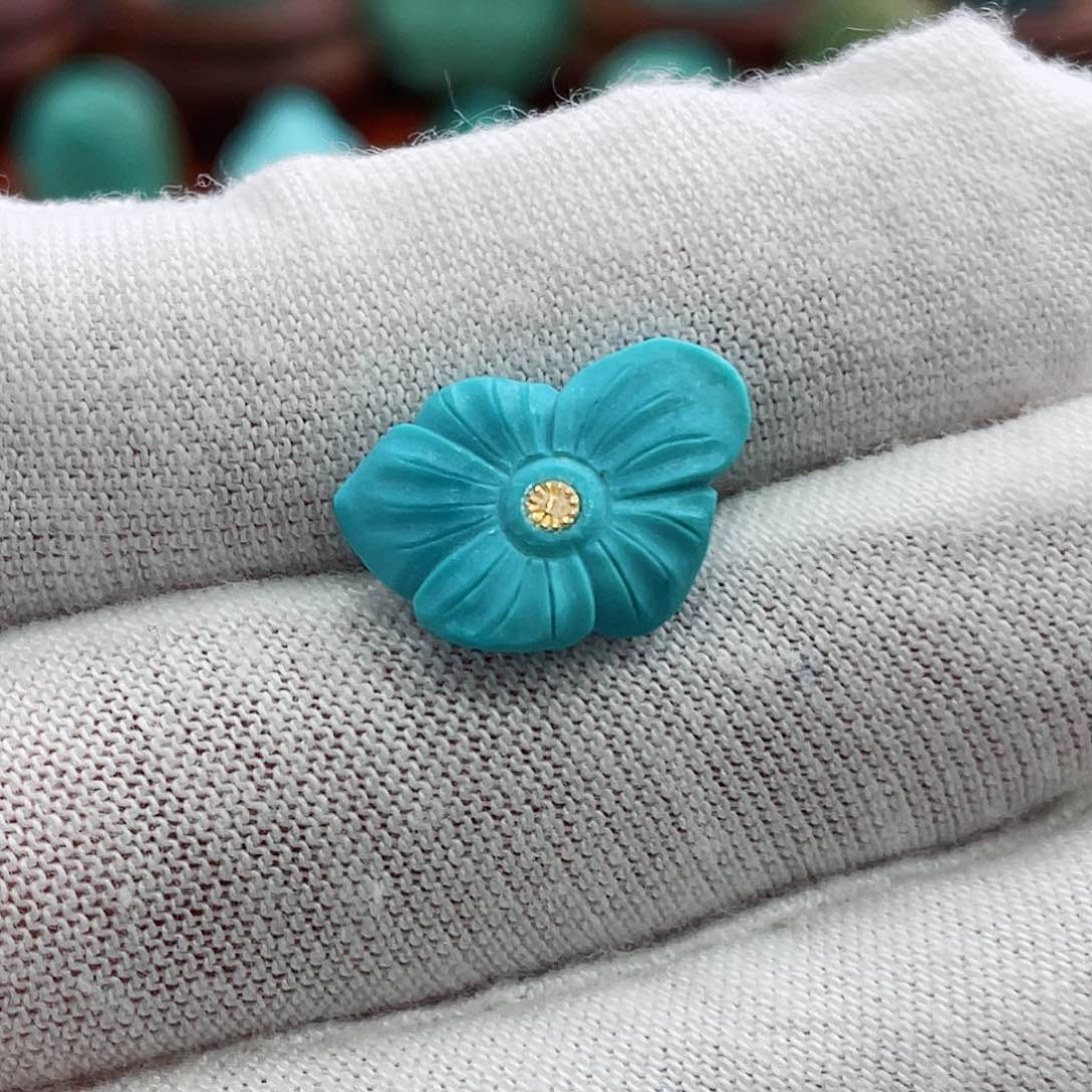 绿松石珠宝奇石未镶嵌