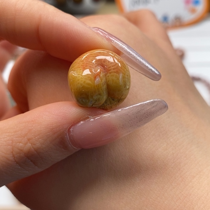 硅化玉手串未镶嵌猫