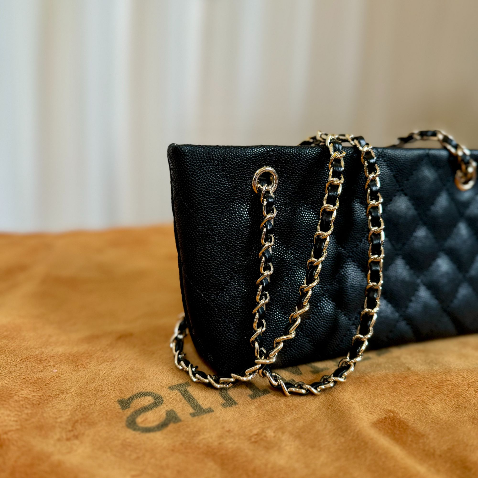 HIRMRIS手工真皮包18-550937-黑  腋下托特小酱香