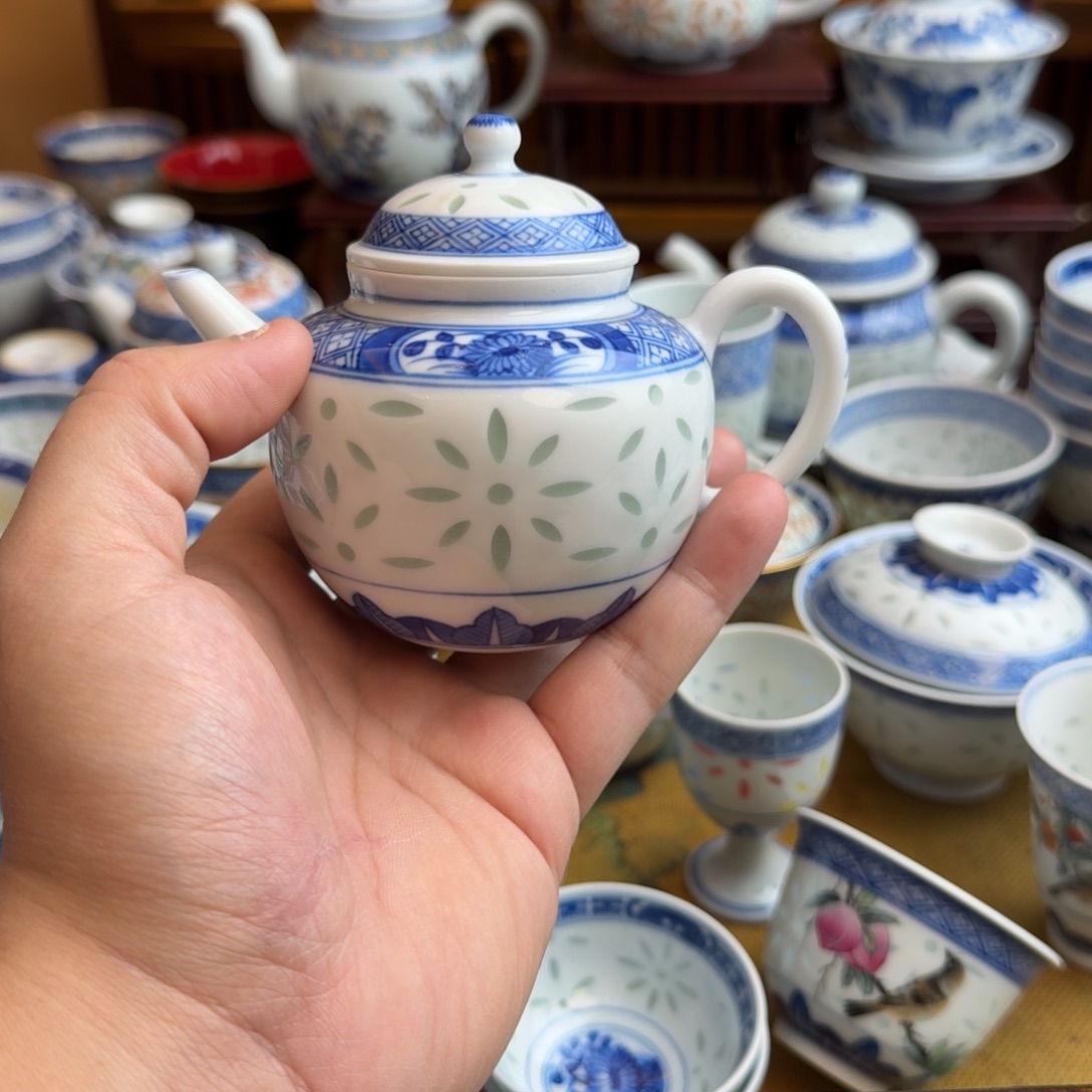 洋****陶摆件景德镇瓷器玲珑户
