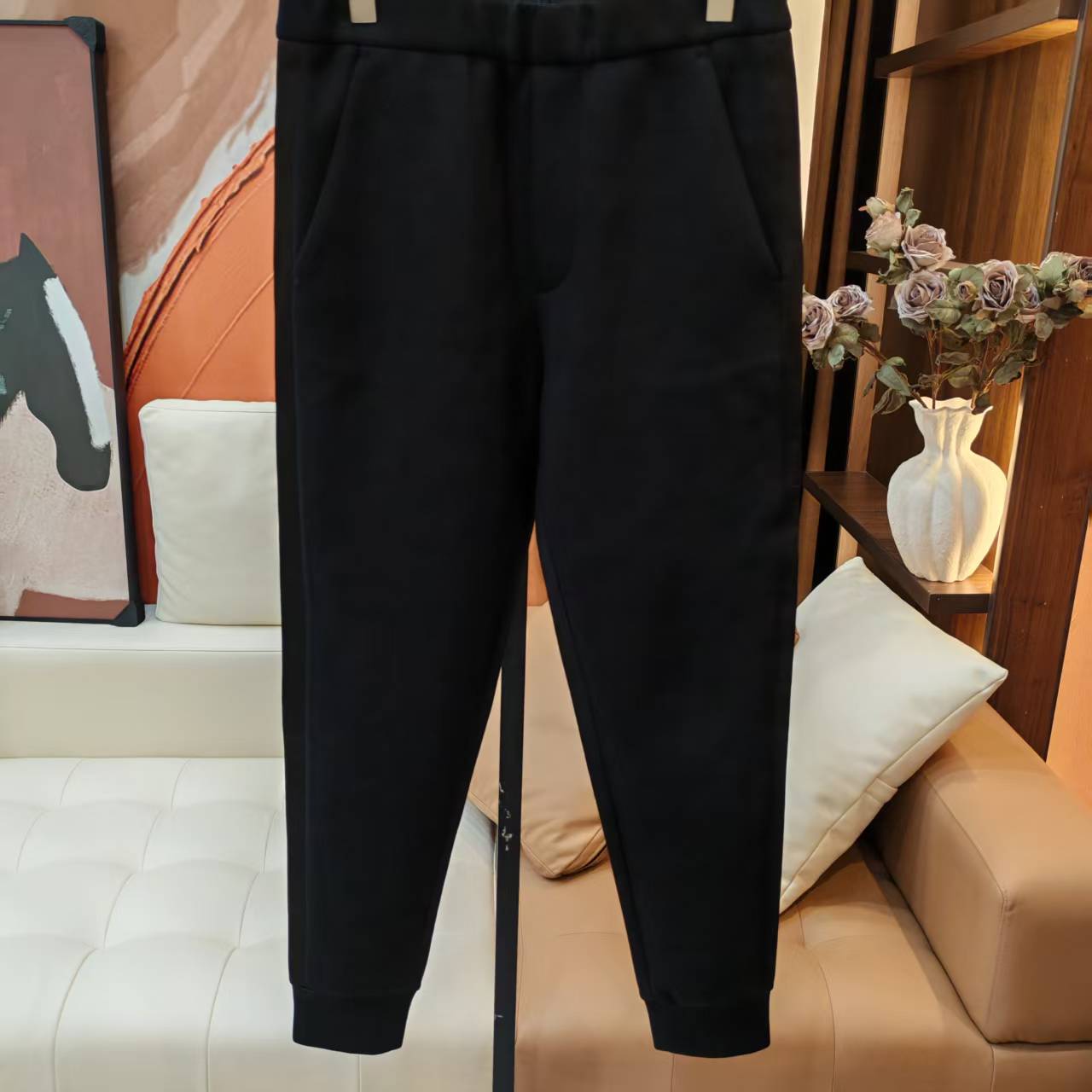 99新 Alexander McQueen/亚历山大·麦昆 太空棉长裤