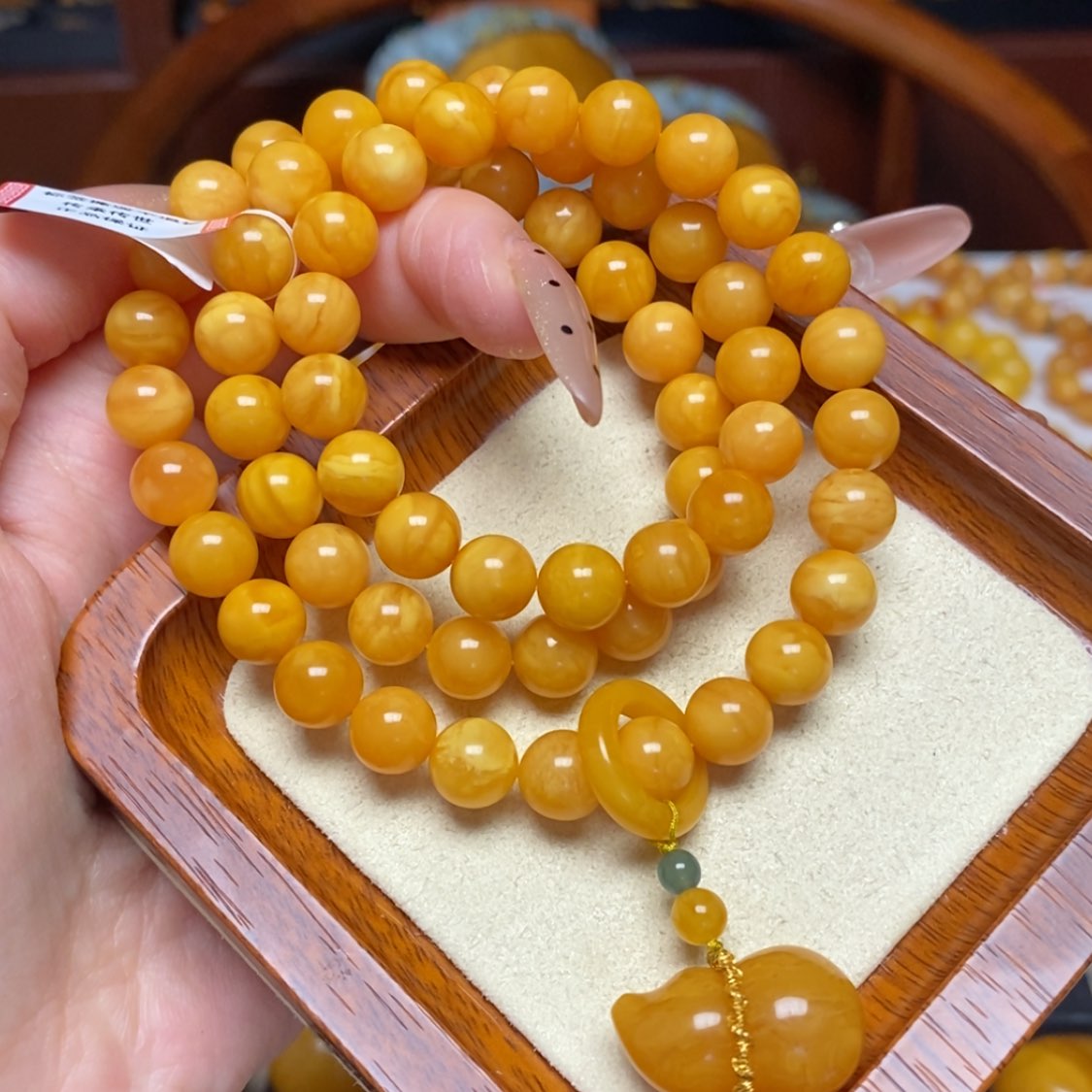 【闪购商品】蜜蜡手链未镶嵌手串