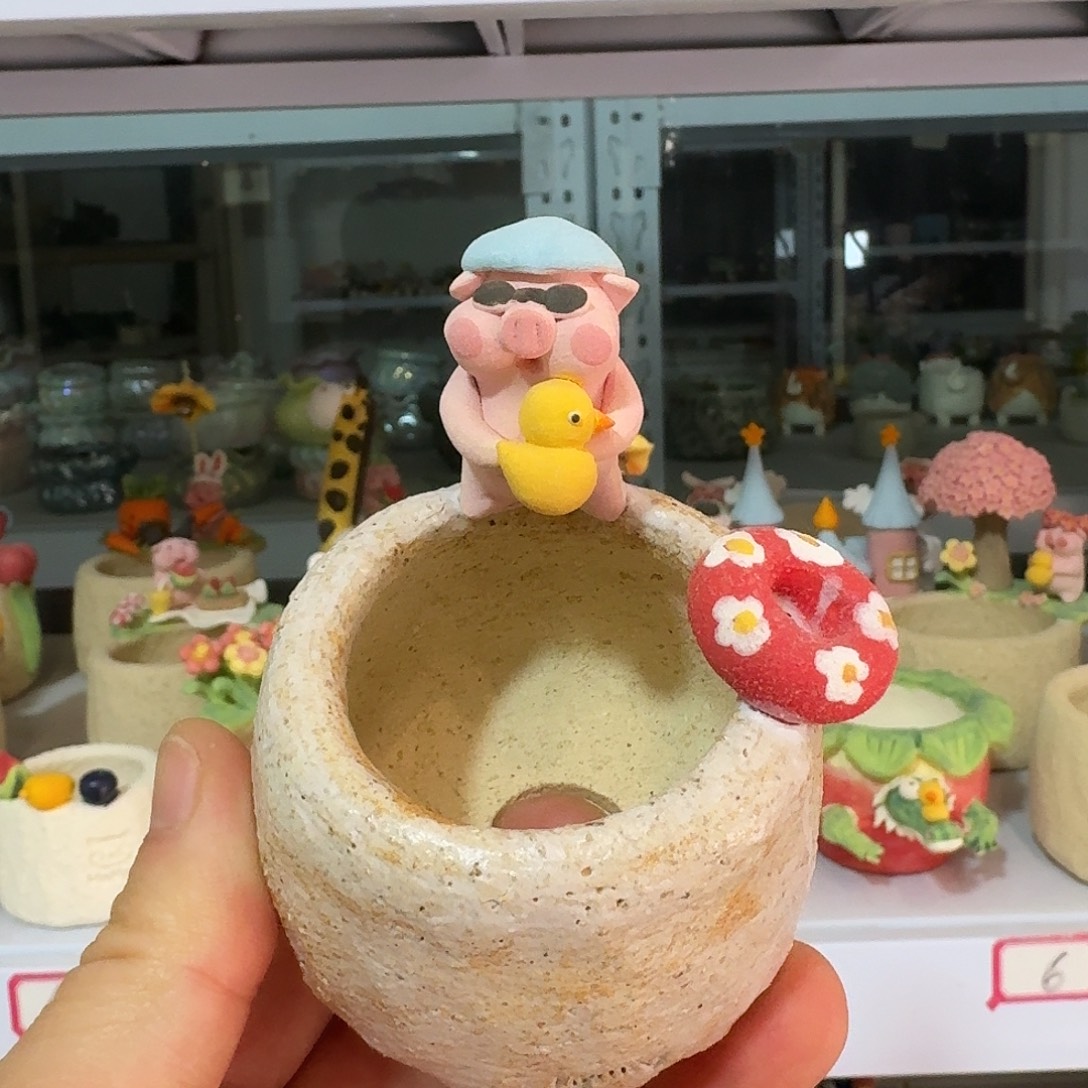 厂家直销手工花盆摆件