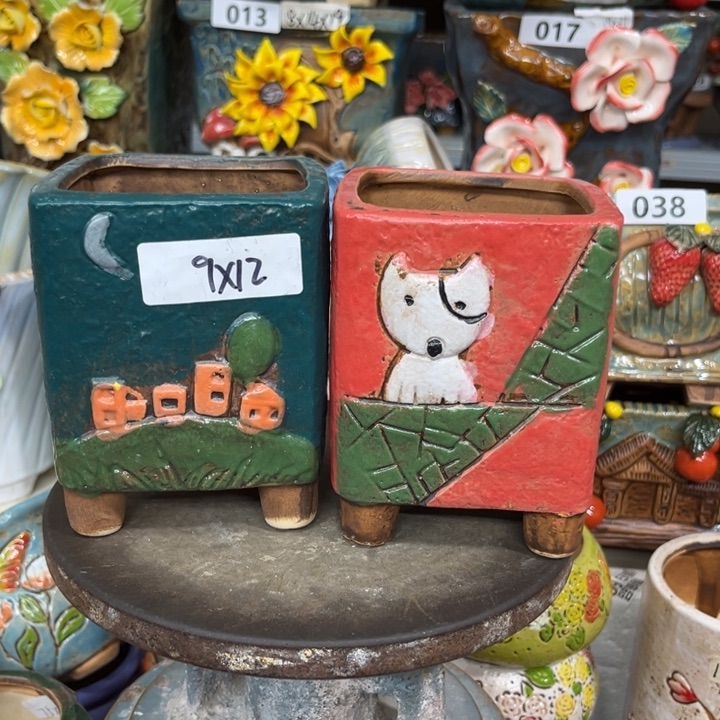 紫砂花盆粗陶材质多肉花盆