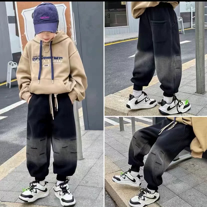 【风森KIDS】2511儿童运动裤宽松潮流时尚休闲裤子个性渐变卫裤