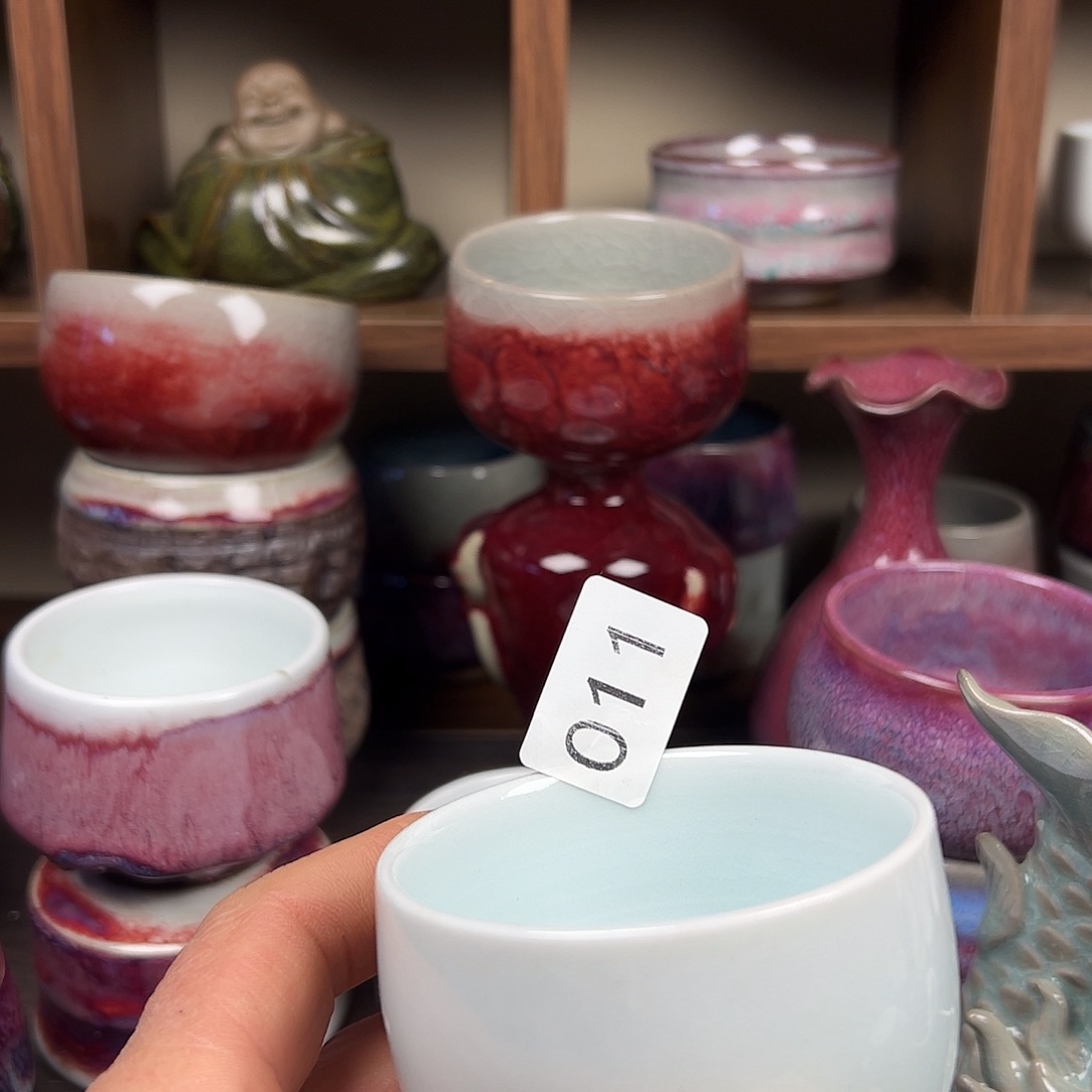 钧瓷杯子#钧瓷#原矿釉#高温#茶器#非遗传承