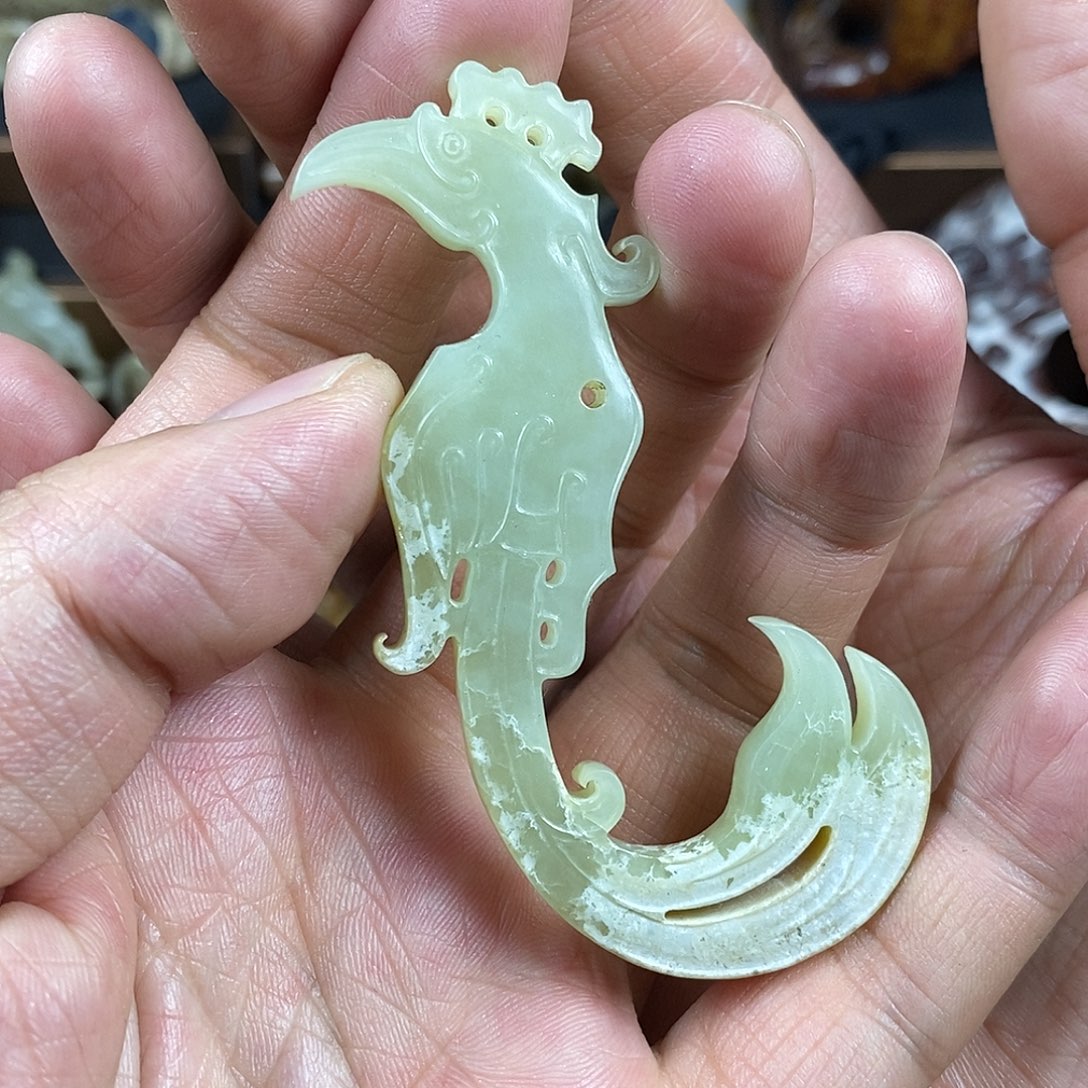 和田玉（糖玉）挂件未镶嵌