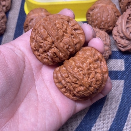 吊坠文玩核桃白狮子