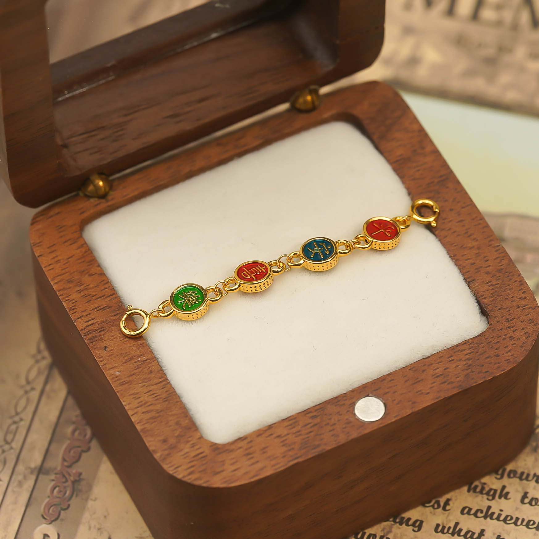 【重金版】通体18k平安喜乐项链手链延长链 长4.7cm【QL06372】